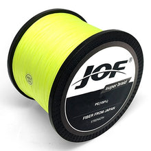 Load image into Gallery viewer, JOF 8 Strands 1000M 500M 300M PE Braided Fishing Line Japan Multicolour Saltwater Fishing Weave Superior Extreme Super Strong
