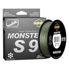 Load image into Gallery viewer, SeaKnight Monster S9 300M 500M PE Fishing Line 9 Strand Reverse Spiral Tech Multifilament Strong Carp Fishing Line 20-100LB