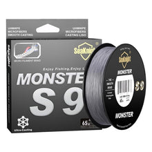 Load image into Gallery viewer, SeaKnight Monster S9 300M 500M PE Fishing Line 9 Strand Reverse Spiral Tech Multifilament Strong Carp Fishing Line 20-100LB