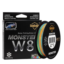 Load image into Gallery viewer, SeaKnight MONSTER W8 Fishing Line 150M 300M 500M 8 Strands Braided Fishing Line Multifilament PE Line 15 20 30 40 50 80 100LB