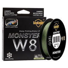 Load image into Gallery viewer, SeaKnight MONSTER W8 Fishing Line 150M 300M 500M 8 Strands Braided Fishing Line Multifilament PE Line 15 20 30 40 50 80 100LB