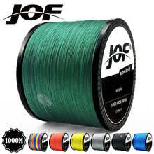 Load image into Gallery viewer, JOF 8 Strands 1000M 500M 300M PE Braided Fishing Line Japan Multicolour Saltwater Fishing Weave Superior Extreme Super Strong
