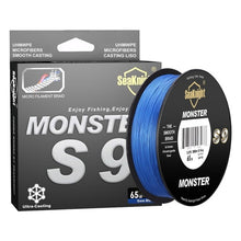 Load image into Gallery viewer, SeaKnight Monster S9 300M 500M PE Fishing Line 9 Strand Reverse Spiral Tech Multifilament Strong Carp Fishing Line 20-100LB
