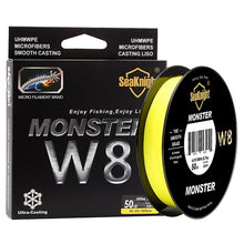 Load image into Gallery viewer, SeaKnight MONSTER W8 Fishing Line 150M 300M 500M 8 Strands Braided Fishing Line Multifilament PE Line 15 20 30 40 50 80 100LB

