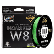Load image into Gallery viewer, SeaKnight MONSTER W8 Fishing Line 150M 300M 500M 8 Strands Braided Fishing Line Multifilament PE Line 15 20 30 40 50 80 100LB
