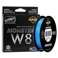 Load image into Gallery viewer, SeaKnight MONSTER W8 Fishing Line 150M 300M 500M 8 Strands Braided Fishing Line Multifilament PE Line 15 20 30 40 50 80 100LB
