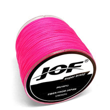 Load image into Gallery viewer, JOF 500M 300M 100M Multicolour PE Braided Wire 4 Strands Multifilament Japanese Fishing Line
