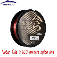 Load image into Gallery viewer, DNDYUJU 500M Nylon Fishing Line Japanese Durable Monofilament Rock Sea Fishing Line Thread Bulk Spool All Size 0.4 To 8.0
